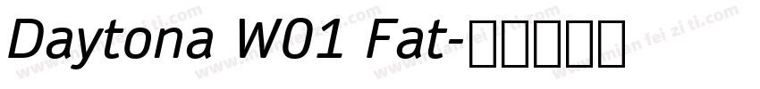 Daytona W01 Fat字体转换